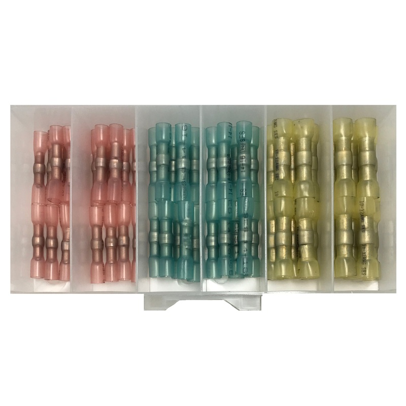 60 Piece Multilink Heat Shrink Solder & Crimp Butt Connector Assortment Kit