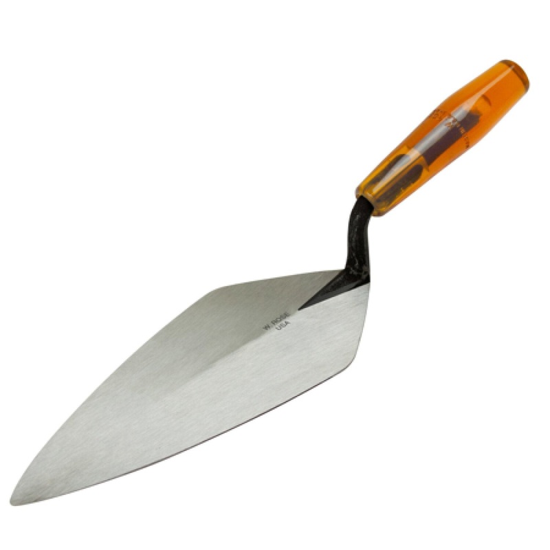 W.Rose RO1416-10 10 Narrow London Brick Trowel with Plastic Handle