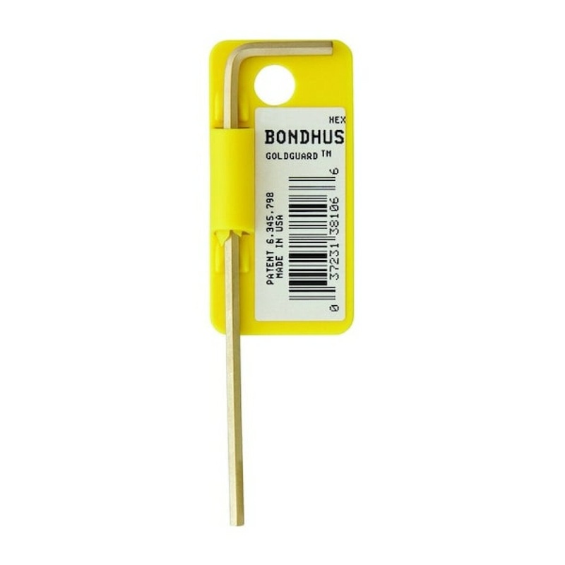 Bondhus 38119 3/4 GoldGuard Plated Hex L-Wrench – Long 11.3 Inch