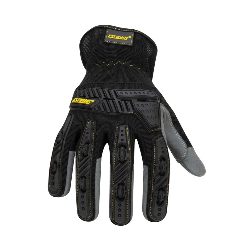 Estwing EWIMPSC0511 Impact Speedcuff Gloves in Black and Gray, X-Large