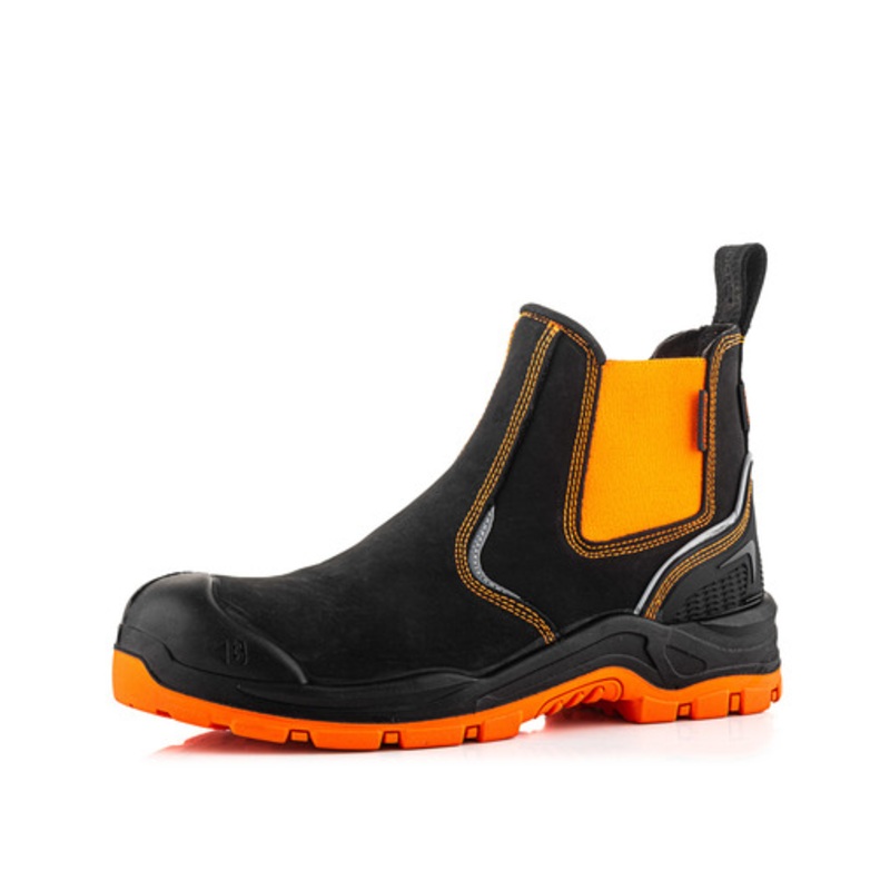 *STOCK CLEARANCE* – UK Size 6, 12 & 13 – Buckler Safety Dealer Boot  Hi-Viz Waterproof Work Boots | BVIZ3OR