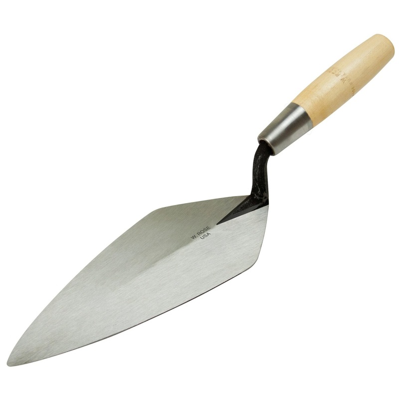 W.Rose RO116-10-PK2 10 Narrow London Brick Trowel with 6″ Wood Handle