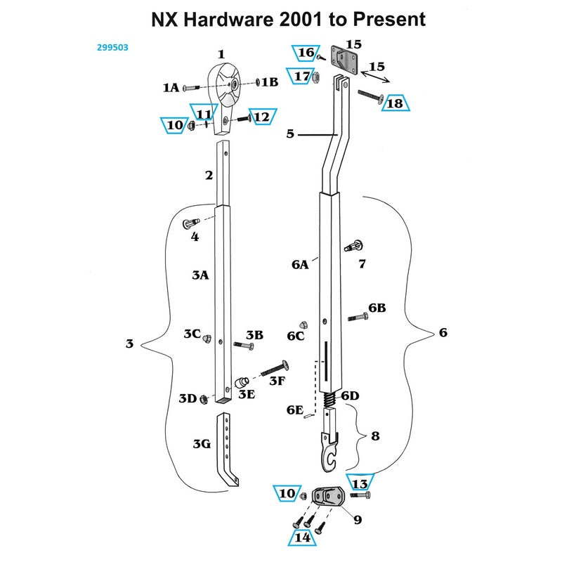 Zip Dee NX Hardware Mounting Kit – 299503