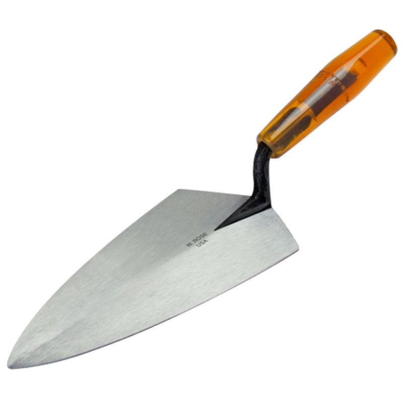 W.Rose RO1410-11 11 Philadelphia Brick Trowel with Plastic Handle