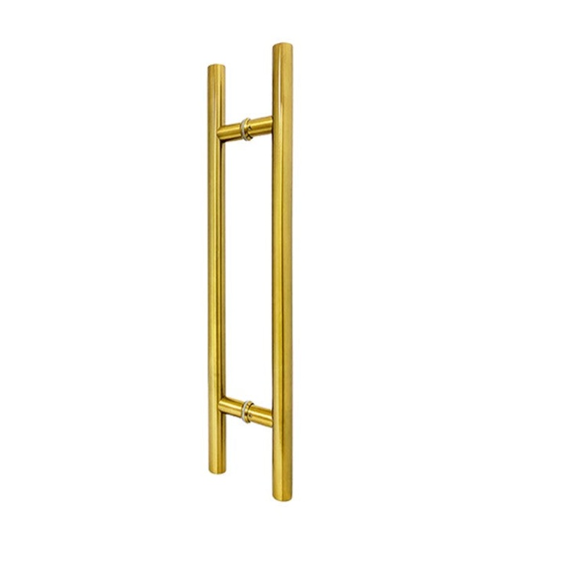 Brushed Gold Finish 1000mm Round Door Pull (Pair) – Kiama Series