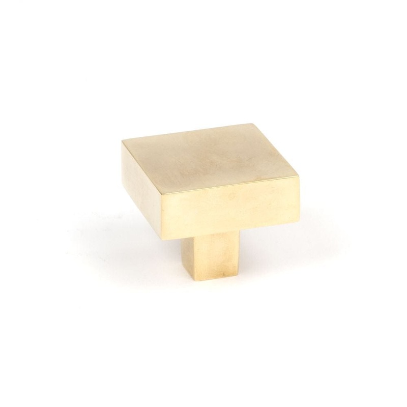 From The Anvil – Aged Brass Albers Cabinet Knob – 35mm