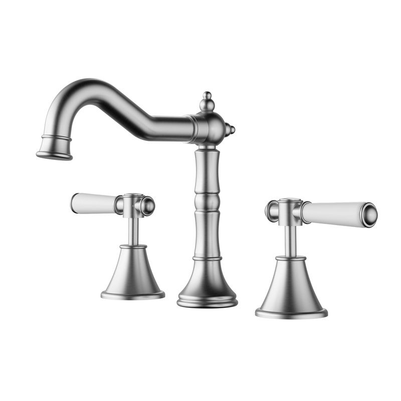Birmingham Classical Basin Set – Brushed Nickel