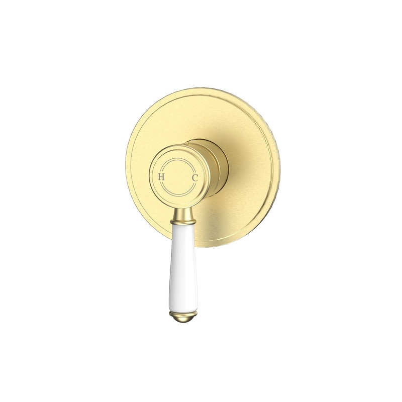 Birmingham Classical Shower & Bath Mixer  – Brushed Gold