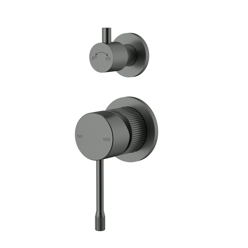 Bronte Shower & Bath Mixer Diverter – Gunmetal
