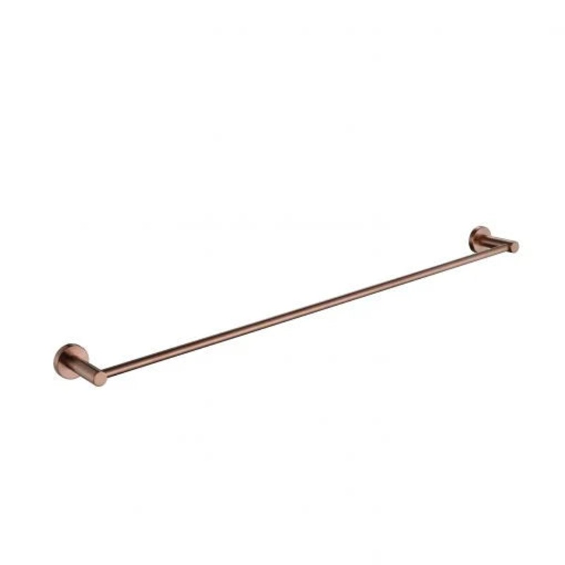 Cobre Single Towel Rail 600mm – Brushed Copper