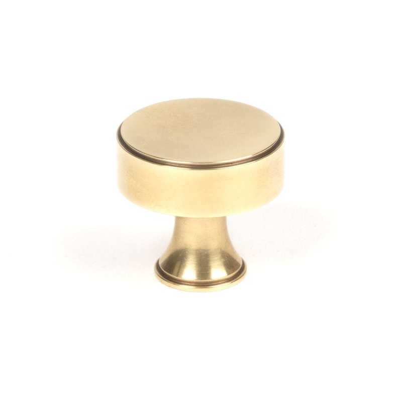 From The Anvil – Aged Brass Scully Cabinet Knob – 32mm