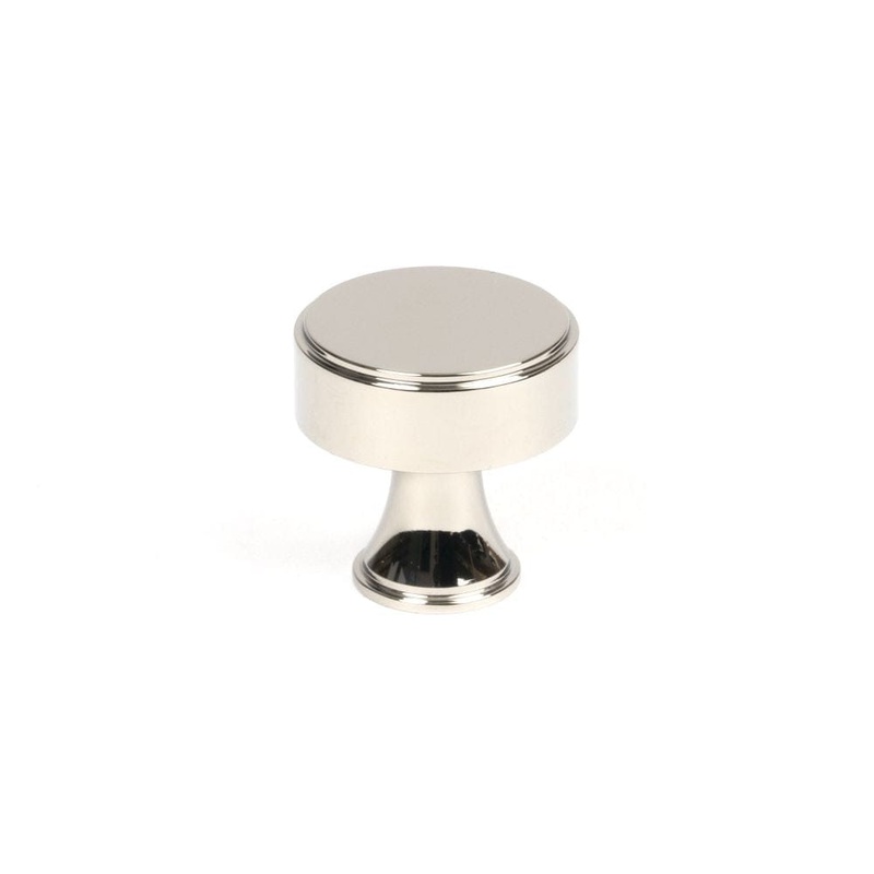 From The Anvil – Polished Nickel Scully Cabinet Knob – 25mm