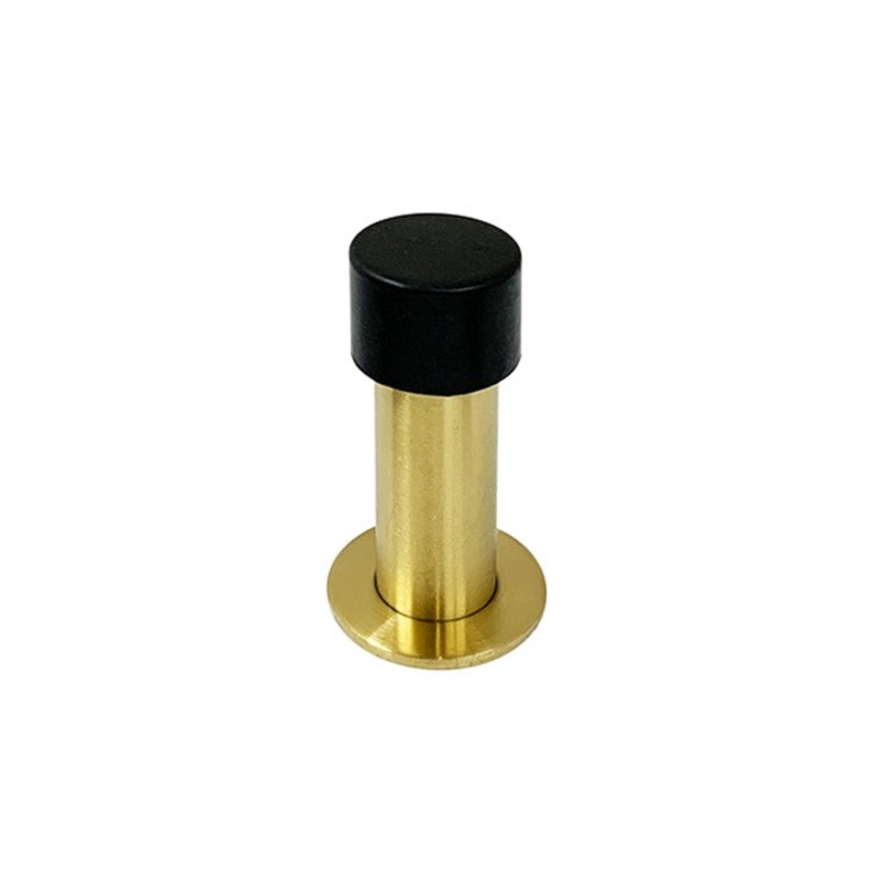 Heavy Duty Round Shaped Door Stop – Brushed Gold