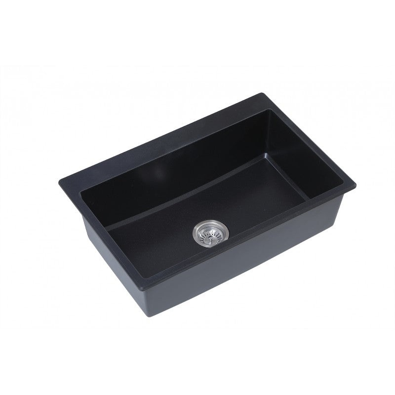 Pyragranite Kitchen Sink Single Bowl 750mm – Matt Black