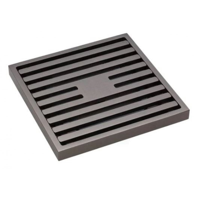 Square Grate Floor Waste Gunmetal – 123mm x 123mm