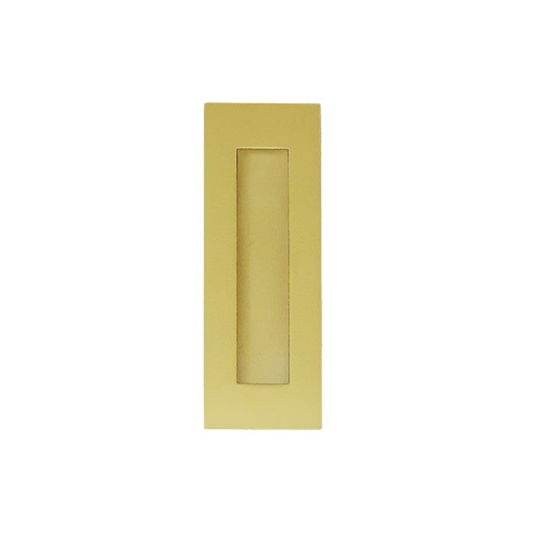 120mm Rectangular Sliding Flush Pull – Brushed Gold