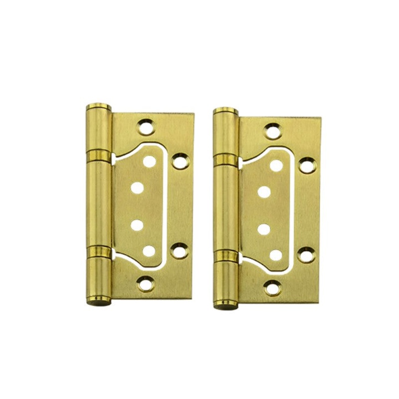Brass Finish Non Morticed Door Hinges (pair) – 100 x 75 x 2mm
