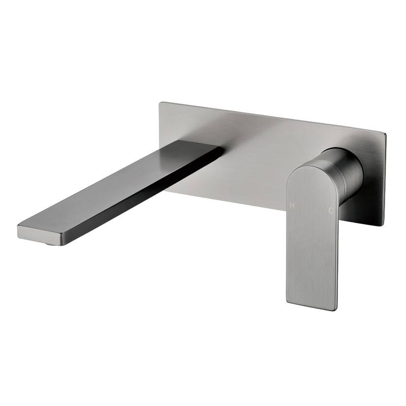 Coomera Wall Mixer & Spout Combination  – Gunmetal