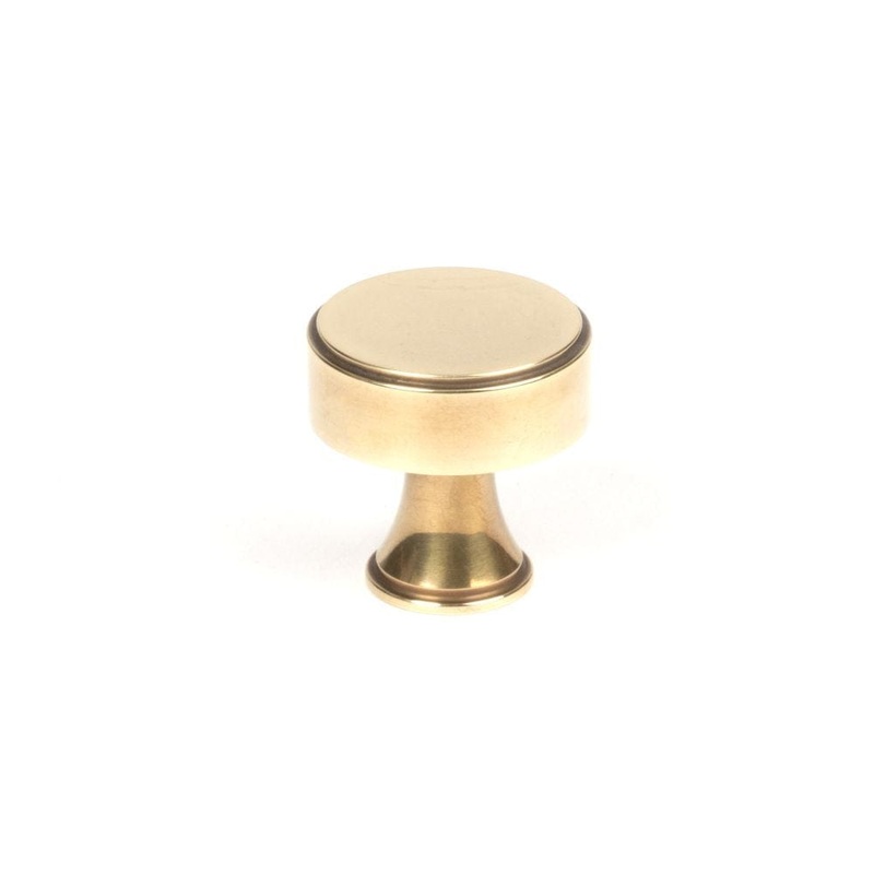 From The Anvil – Aged Brass Scully Cabinet Knob – 25mm