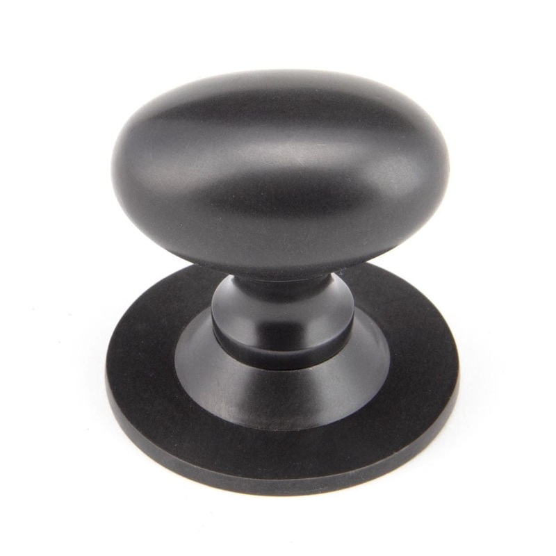 From The Anvil – Aged Bronze Oval Cabinet Knob 40mm
