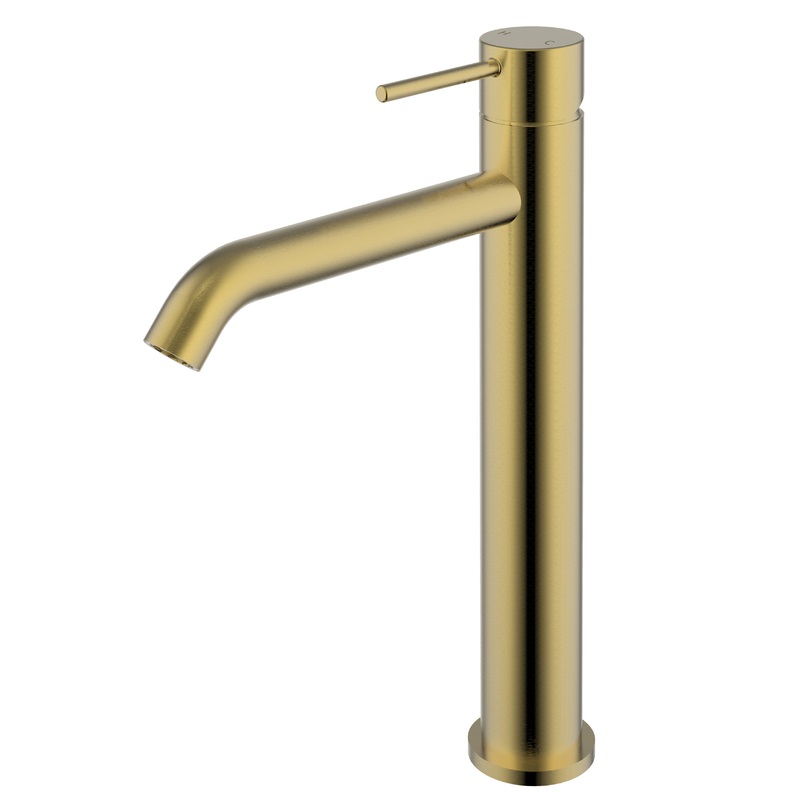 Pacifica Basin Mixer Tall – Brushed Gold
