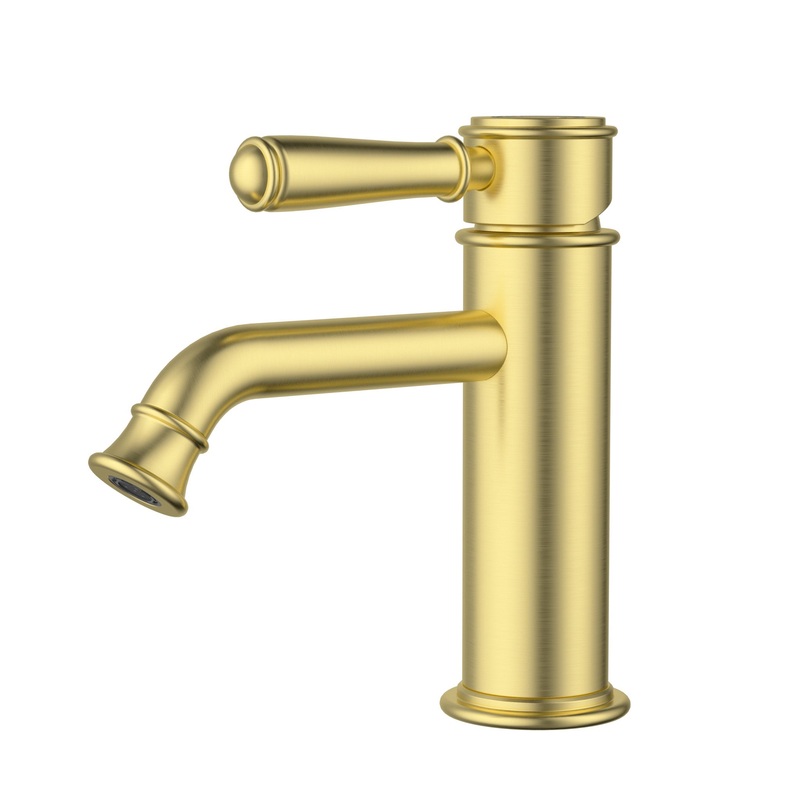 Birmingham II Classical Basin Sink Mixer – Brushed Gold