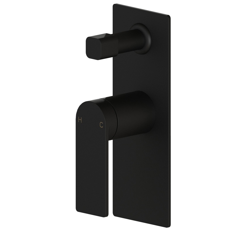 Coomera Shower & Bath Mixer Diverter – Matt Black