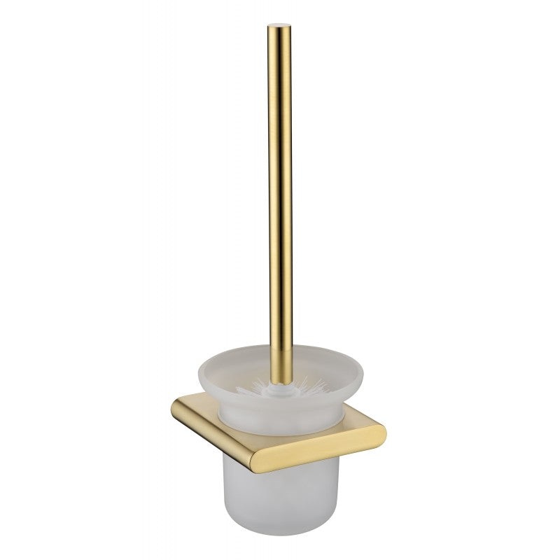 Coral Toilet Brush Holder – Brushed Gold
