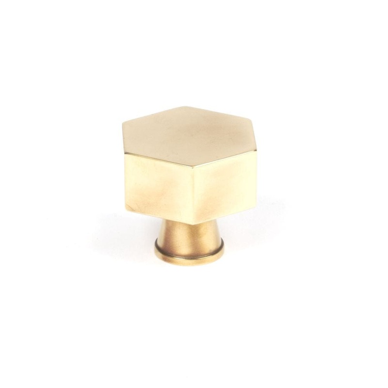 From The Anvil – Aged Brass Kahlo Cabinet Knob – 38mm