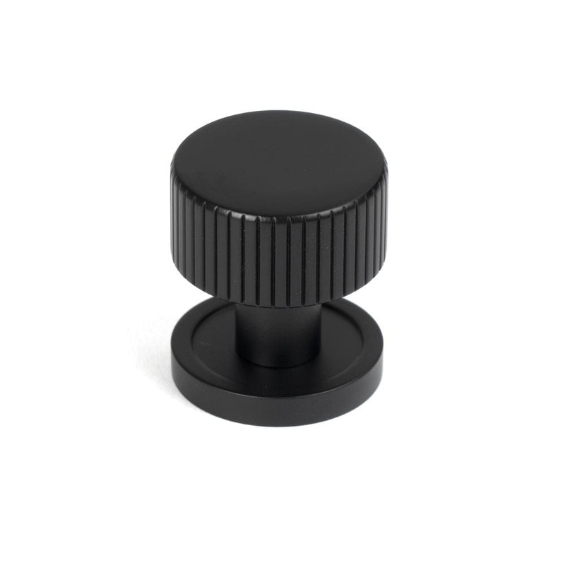 From The Anvil – Matt Black Judd Cabinet Knob – 25mm (Plain)