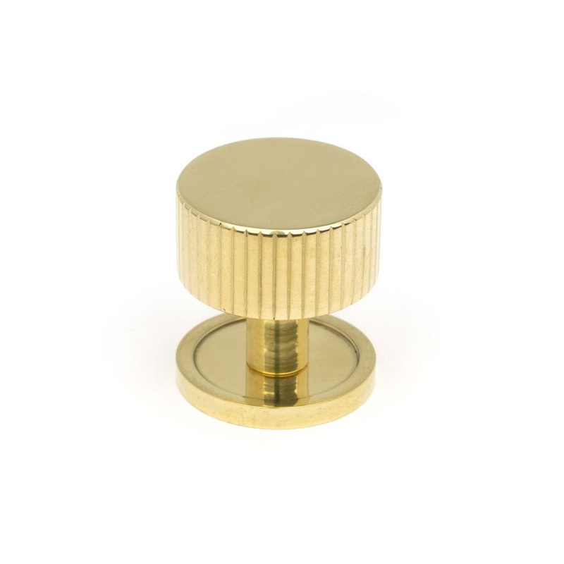 From The Anvil – Polished Brass Judd Cabinet Knob – 32mm (Plain)