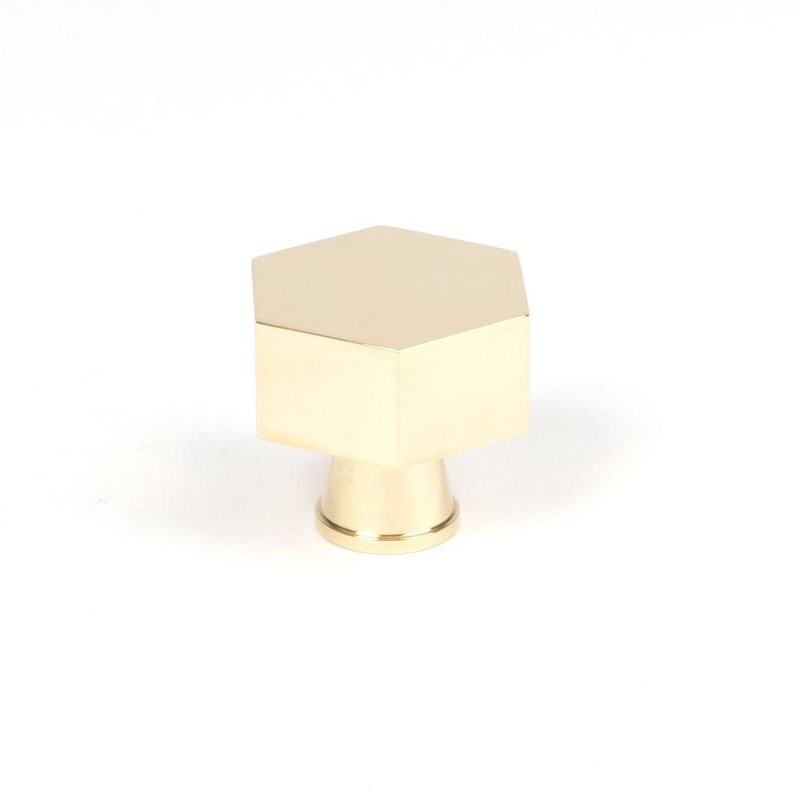 From The Anvil – Polished Brass Kahlo Cabinet Knob – 38mm