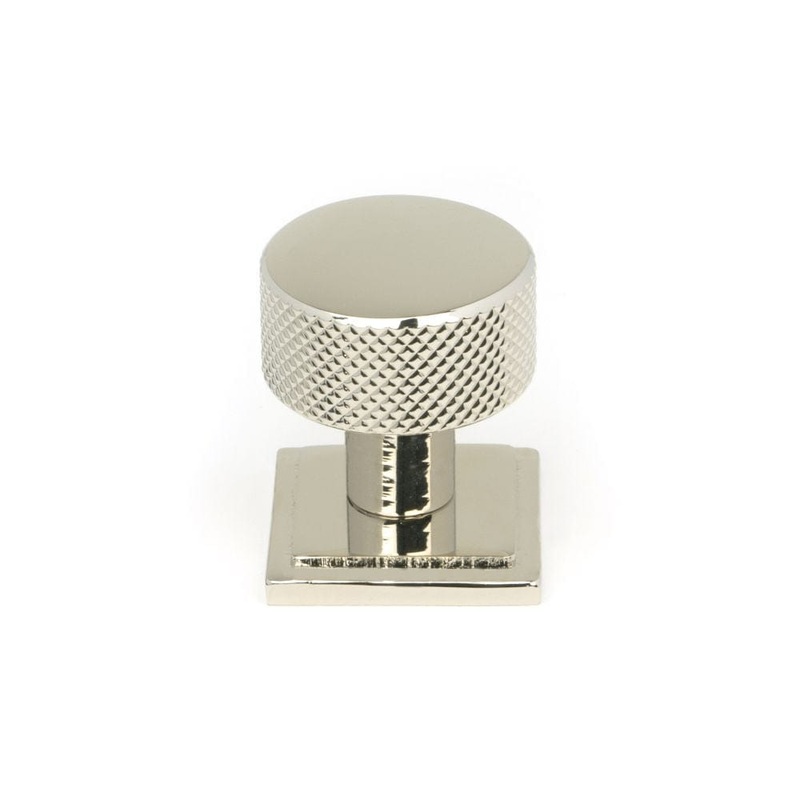 From The Anvil – Polished Nickel Brompton Cabinet Knob – 25mm (Square)