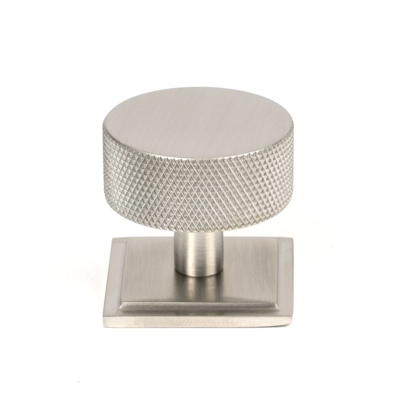 From The Anvil – Satin SS (304) Brompton Cabinet Knob – 38mm (Square)