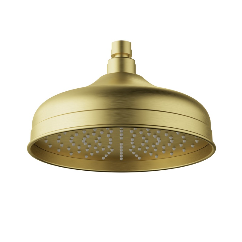 Birmingham Shower Head 200mm -Brushed Gold
