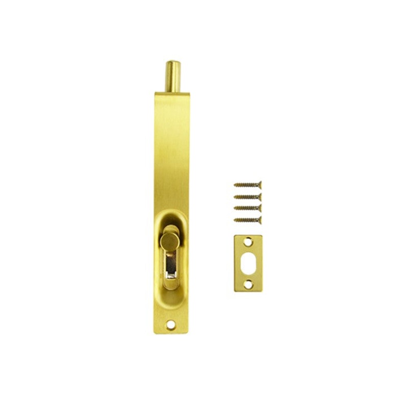 Door Flush Bolt 150mm – Brushed Gold