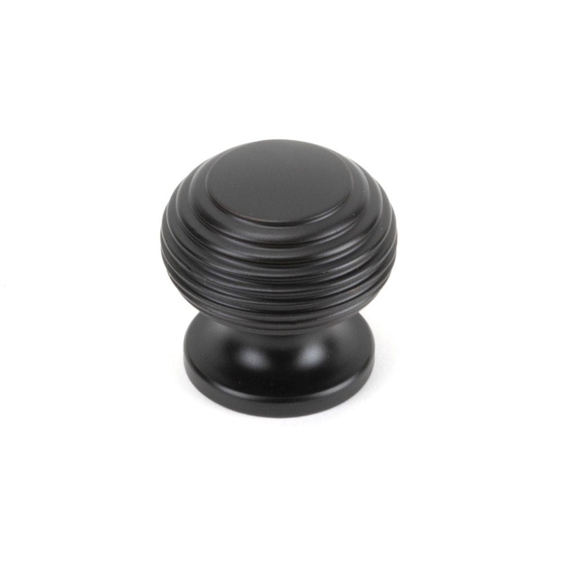 From The Anvil – Aged Bronze Beehive Cabinet Knob 30mm