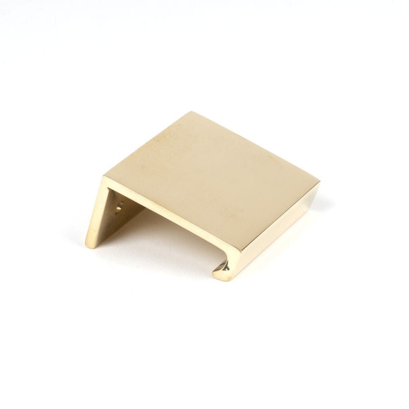 From The Anvil – Polished Brass 50mm Plain Edge Pull