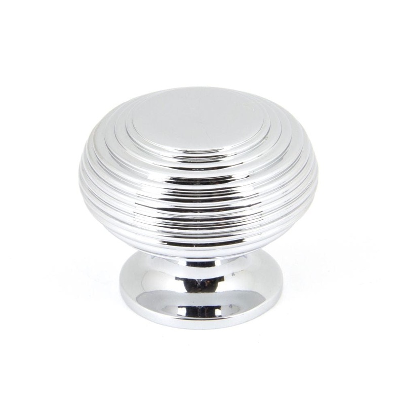 From The Anvil – Polished Chrome Beehive Cabinet Knob 40mm