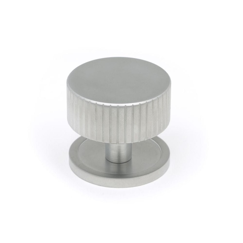 From The Anvil – Satin Chrome Judd Cabinet Knob – 38mm (Plain)