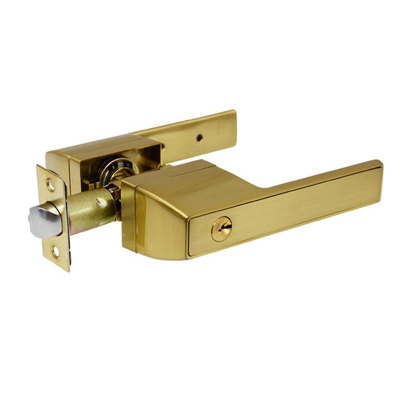 McKenzie Series Entrance Handle Set – Brass Finish