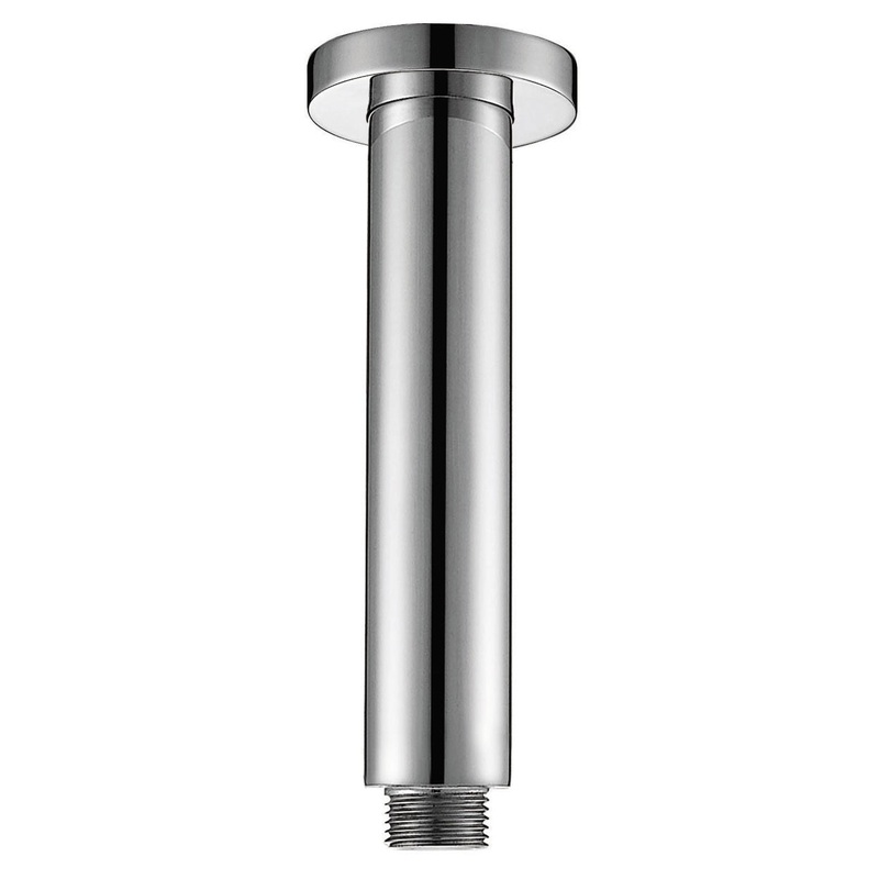 Round Ceiling Drop Down Shower Arm 100mm – Chrome