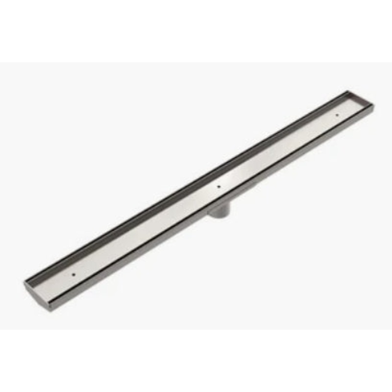 Tile Insert Floor Waste Brushed Nickel – 900mm