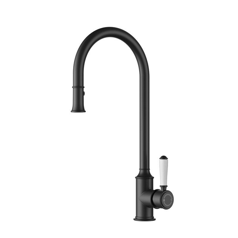 Birmingham Deluxe Pull Out Sink Mixer – Matt Black