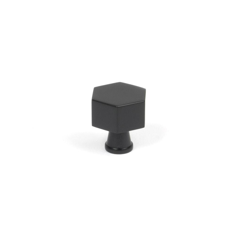 From The Anvil – Matt Black Kahlo Cabinet Knob – 25mm