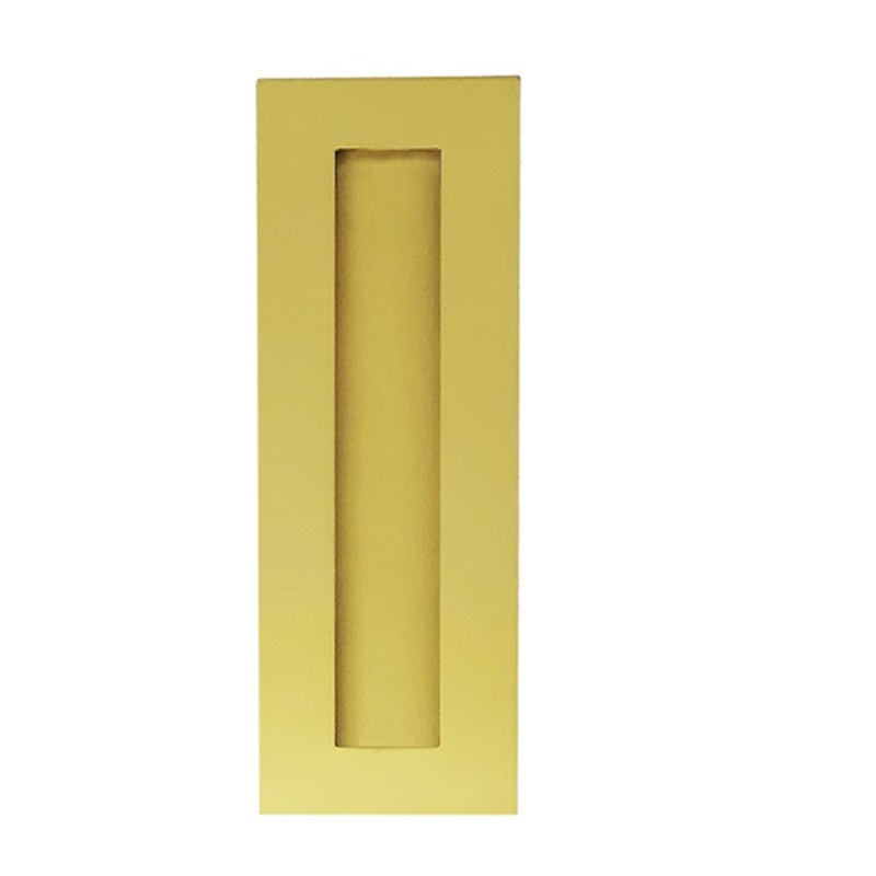 250mm Rectangular Sliding Flush Pull – Brushed Gold