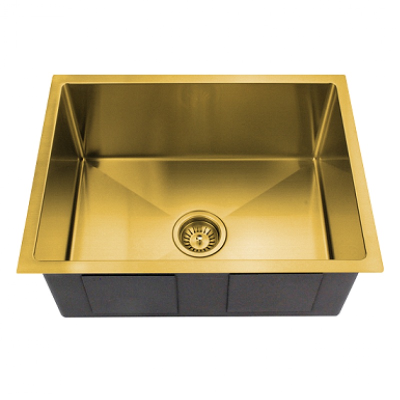 Bella Above/Undermount Kitchen Sink 500mm x 400mm – Brushed Gold