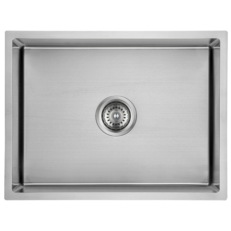 Coral Above or Undermount Single Bowl Kitchen Sink 540mm x 400mm – Stainless Steel