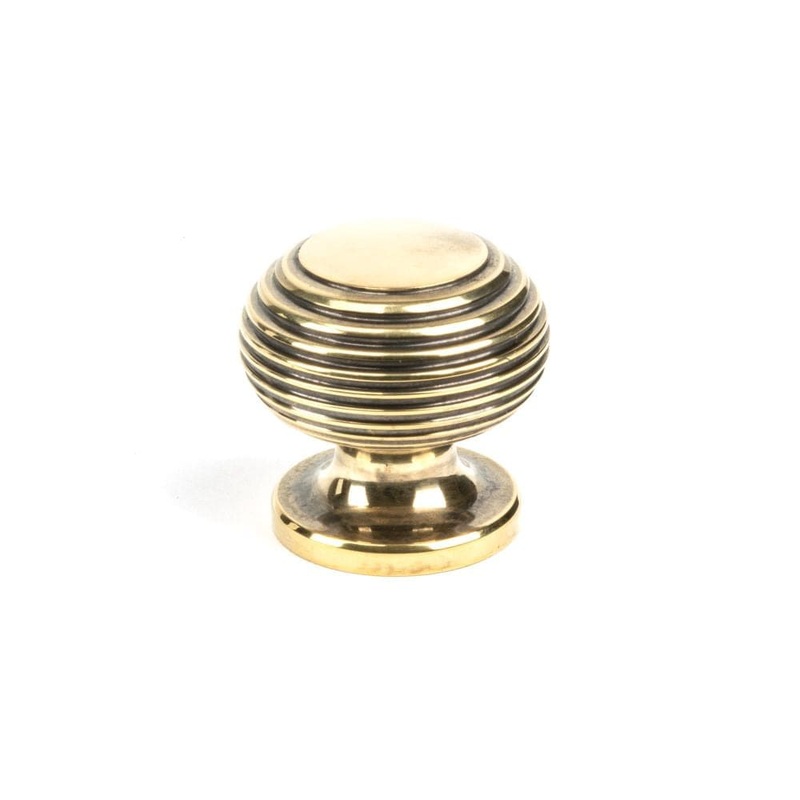 From The Anvil – Aged Brass Beehive Cabinet Knob 30mm