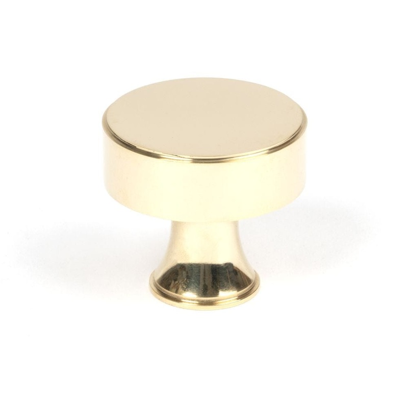 From The Anvil – Polished Brass Scully Cabinet Knob – 38mm